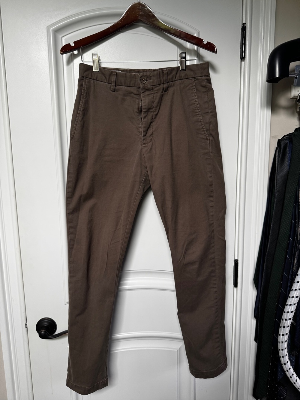 Banana Republic Men's Olive Brown Chino Pants